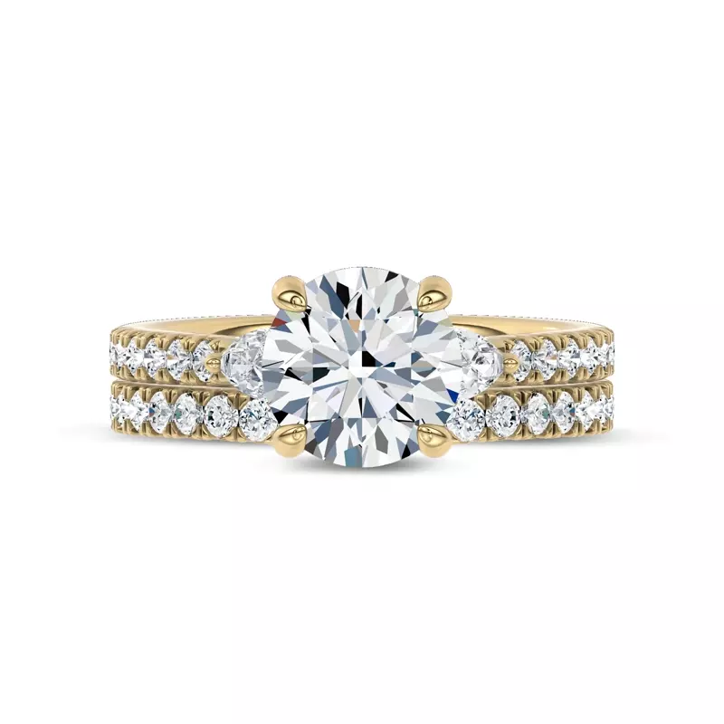 18K Yellow Gold Ardora Lab Band by Christian Siriano