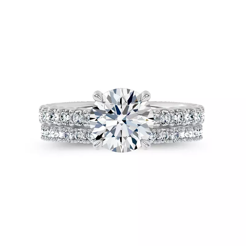 18K White Gold Fleuron Lab Band by Christian Siriano