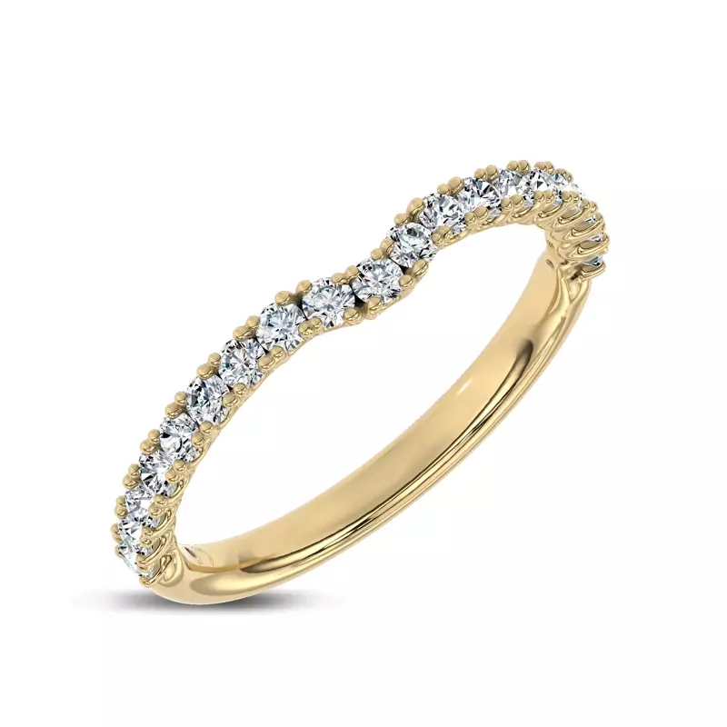 18K Yellow Gold Fleuron Lab Band by Christian Siriano