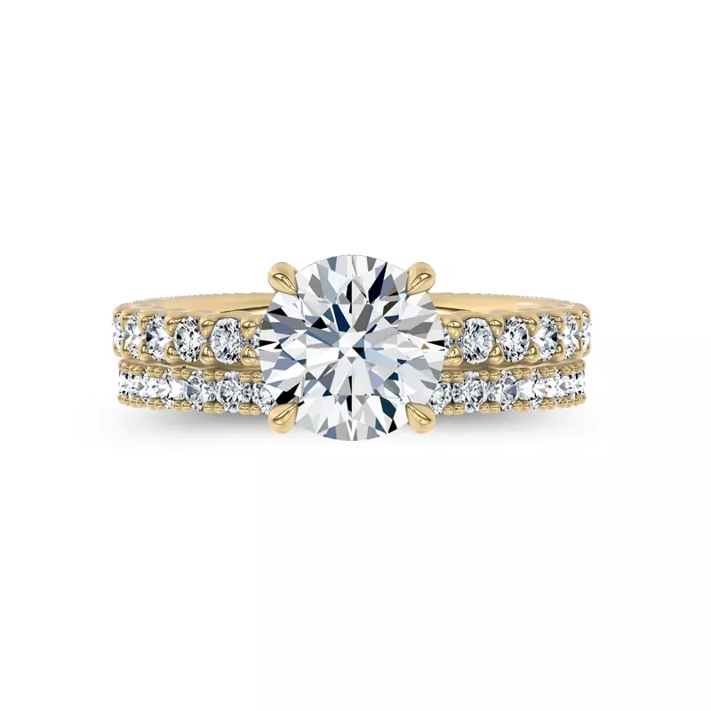 18K Yellow Gold Fleuron Lab Band by Christian Siriano