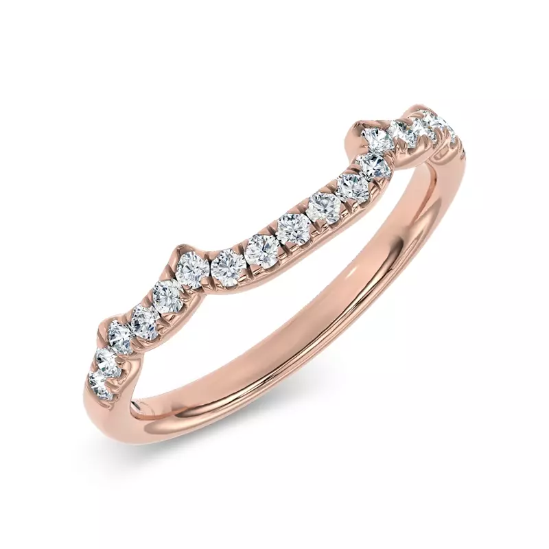 14K Rose Gold Valora Pavé Lab Band by Christian Siriano
