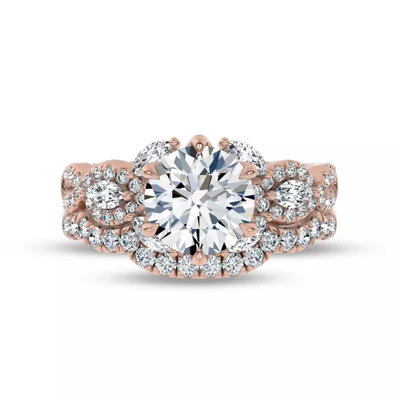 14K Rose Gold Valora Pavé Lab Band by Christian Siriano