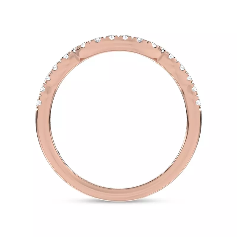 14K Rose Gold Valora Pavé Lab Band by Christian Siriano
