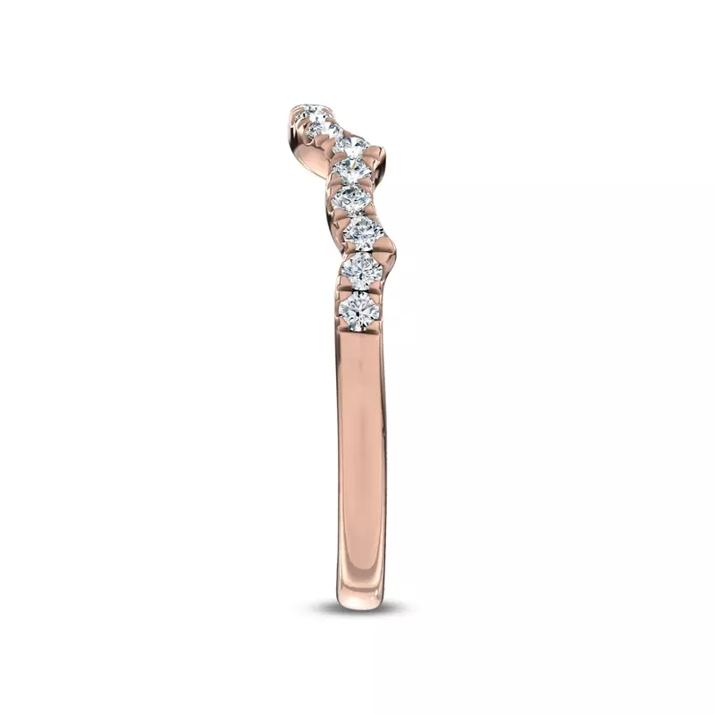 14K Rose Gold Valora Pavé Lab Band by Christian Siriano