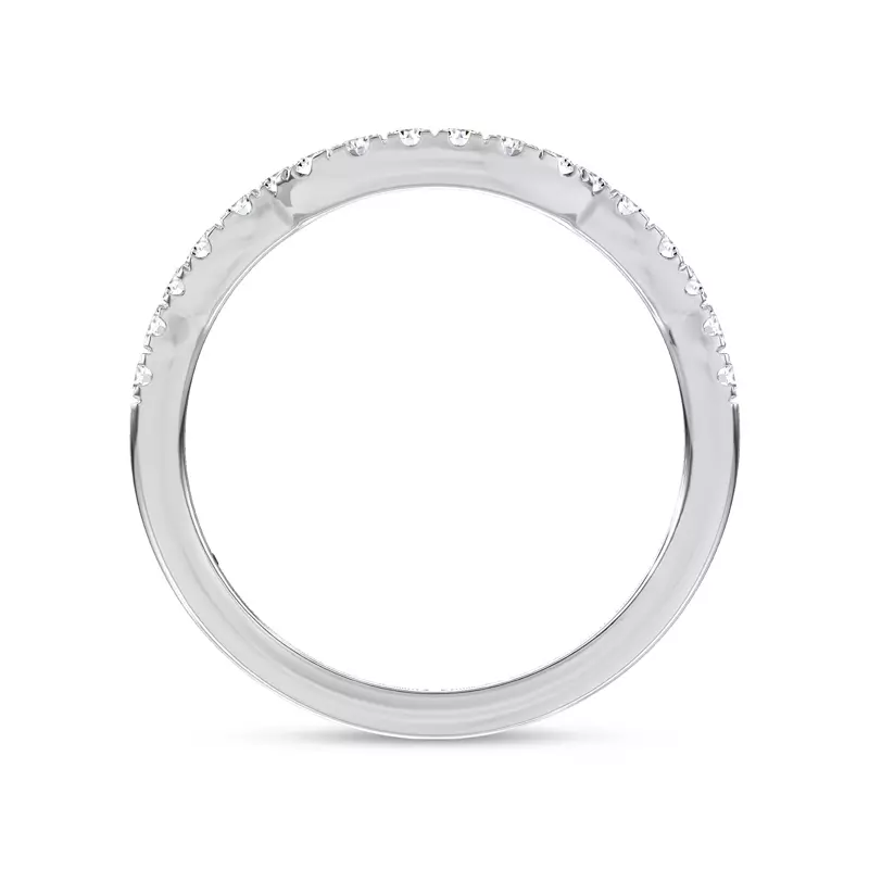 Platinum Valora Pavé Lab Band by Christian Siriano