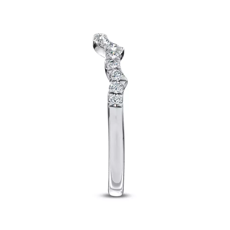 Platinum Valora Pavé Lab Band by Christian Siriano
