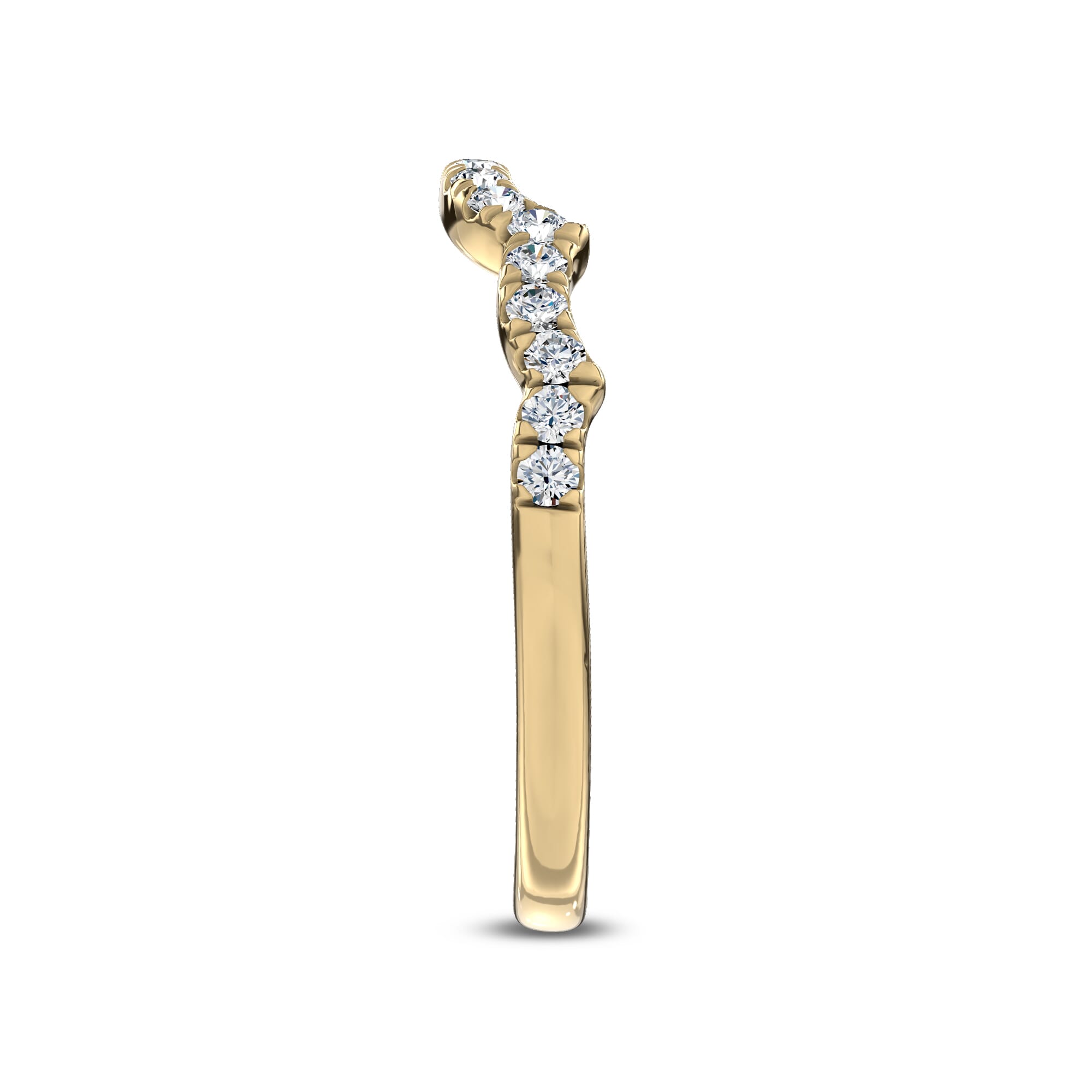 18K Yellow Gold Valora Pavé Band by Christian Siriano