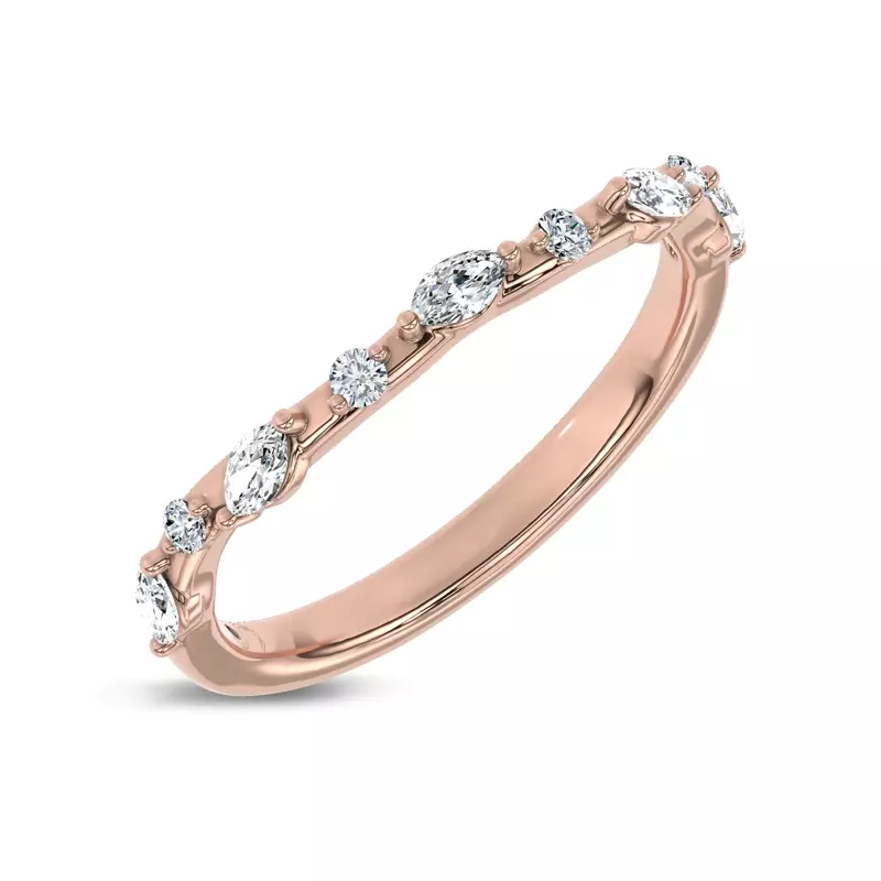14K Rose Gold Amour Bloom Band by Christian Siriano