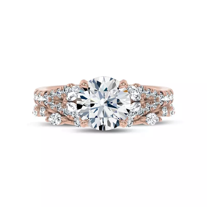 14K Rose Gold Amour Bloom Band by Christian Siriano