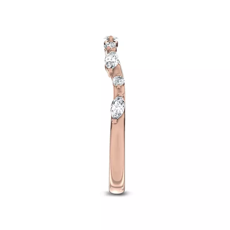 14K Rose Gold Amour Bloom Band by Christian Siriano