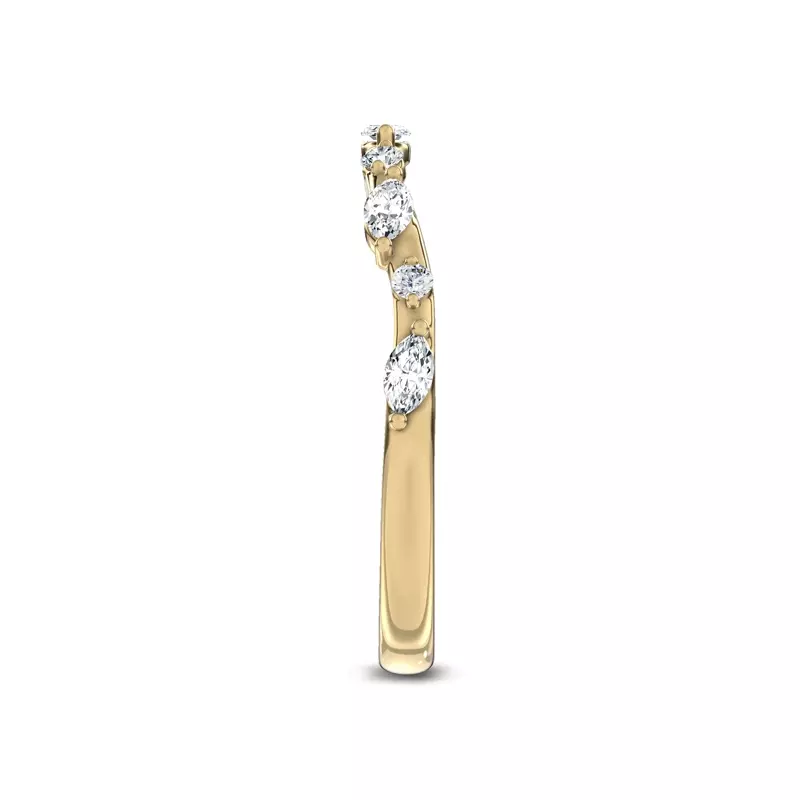 18K Yellow Gold Amour Bloom Lab Band by Christian Siriano