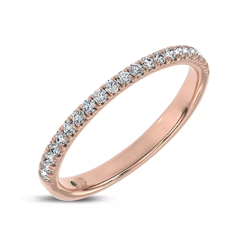 14K Rose Gold Unione Pavé Lab Band by Christian Siriano