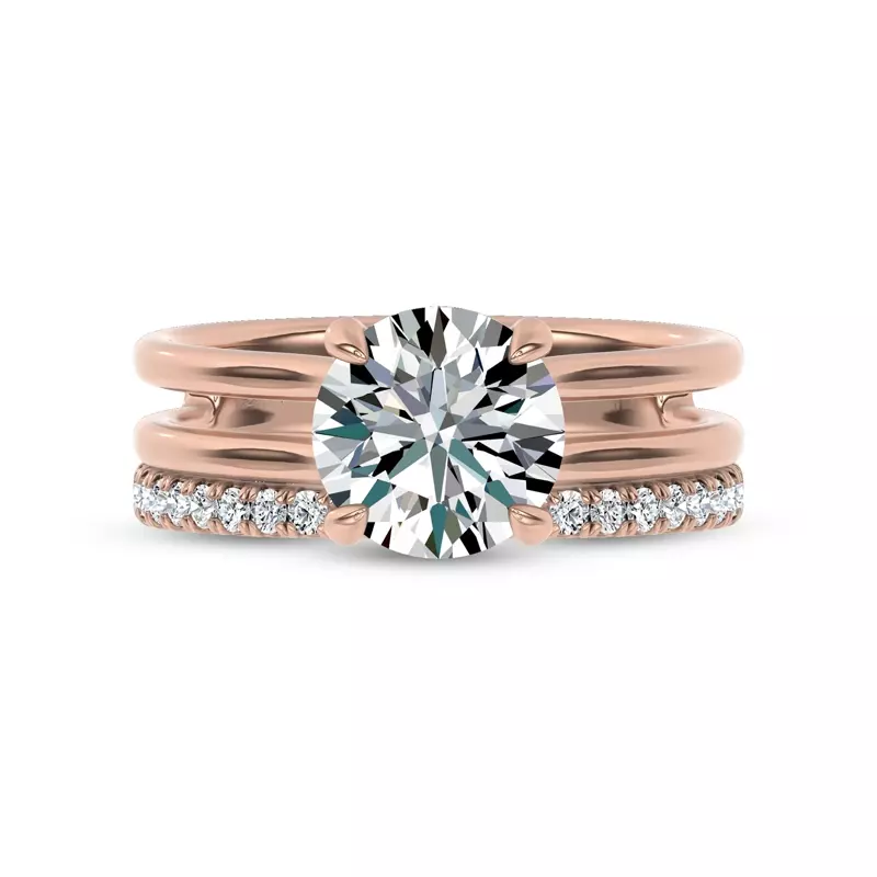 14K Rose Gold Unione Pavé Lab Band by Christian Siriano