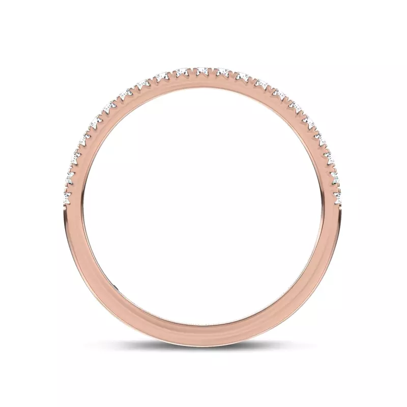 14K Rose Gold Unione Pavé Lab Band by Christian Siriano
