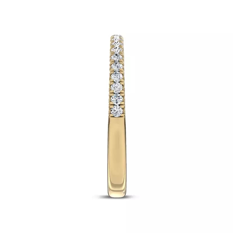 14K Yellow Gold Unione Pavé Lab Band by Christian Siriano