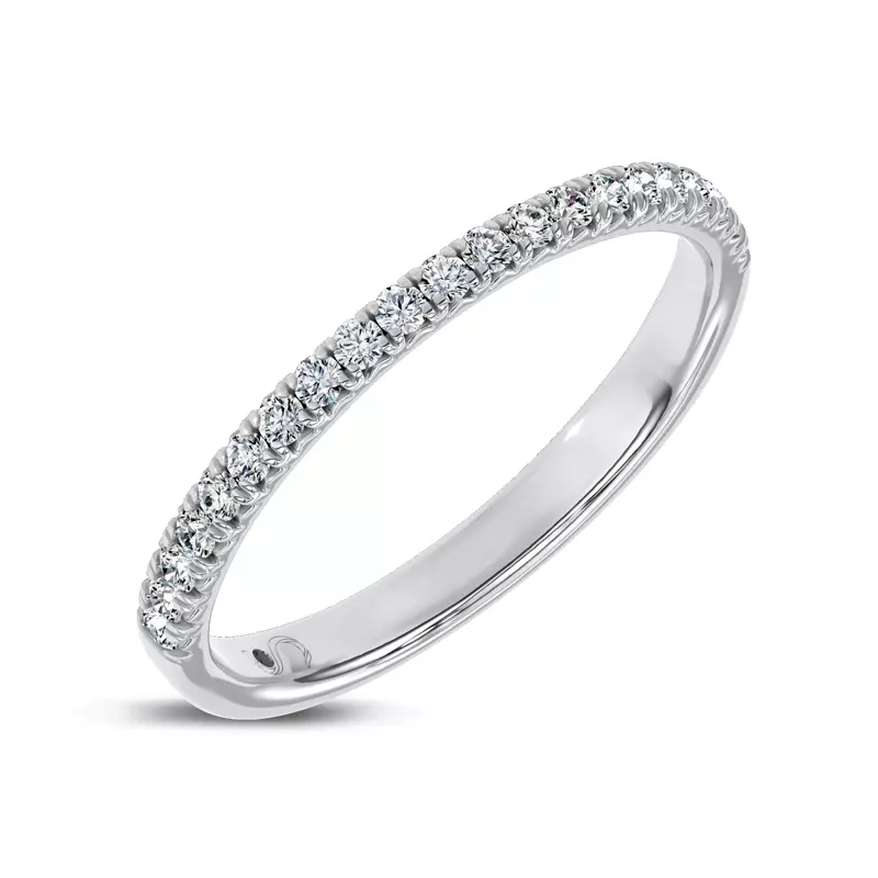Platinum Unione Pavé Band by Christian Siriano