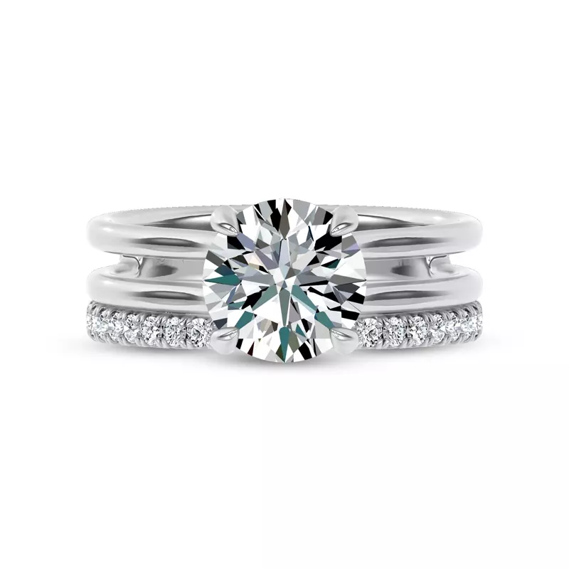 Platinum Unione Pavé Band by Christian Siriano
