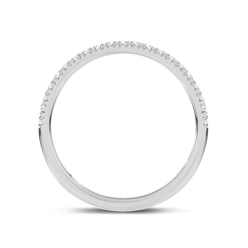 Platinum Unione Pavé Band by Christian Siriano