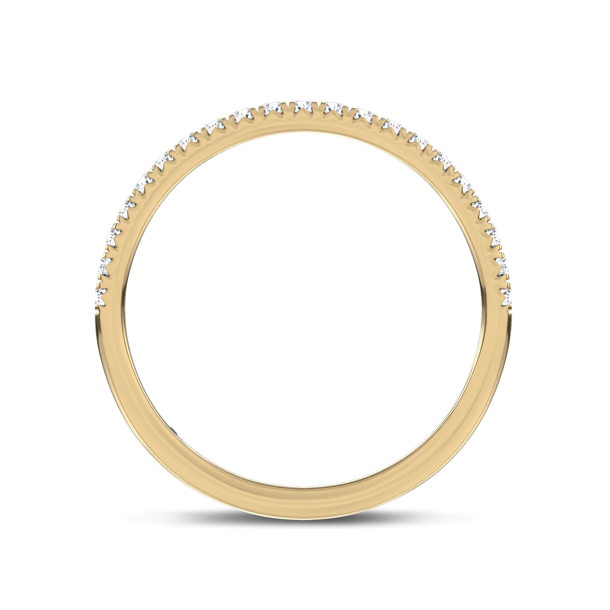 18K Yellow Gold Unione Pavé Lab Band by Christian Siriano