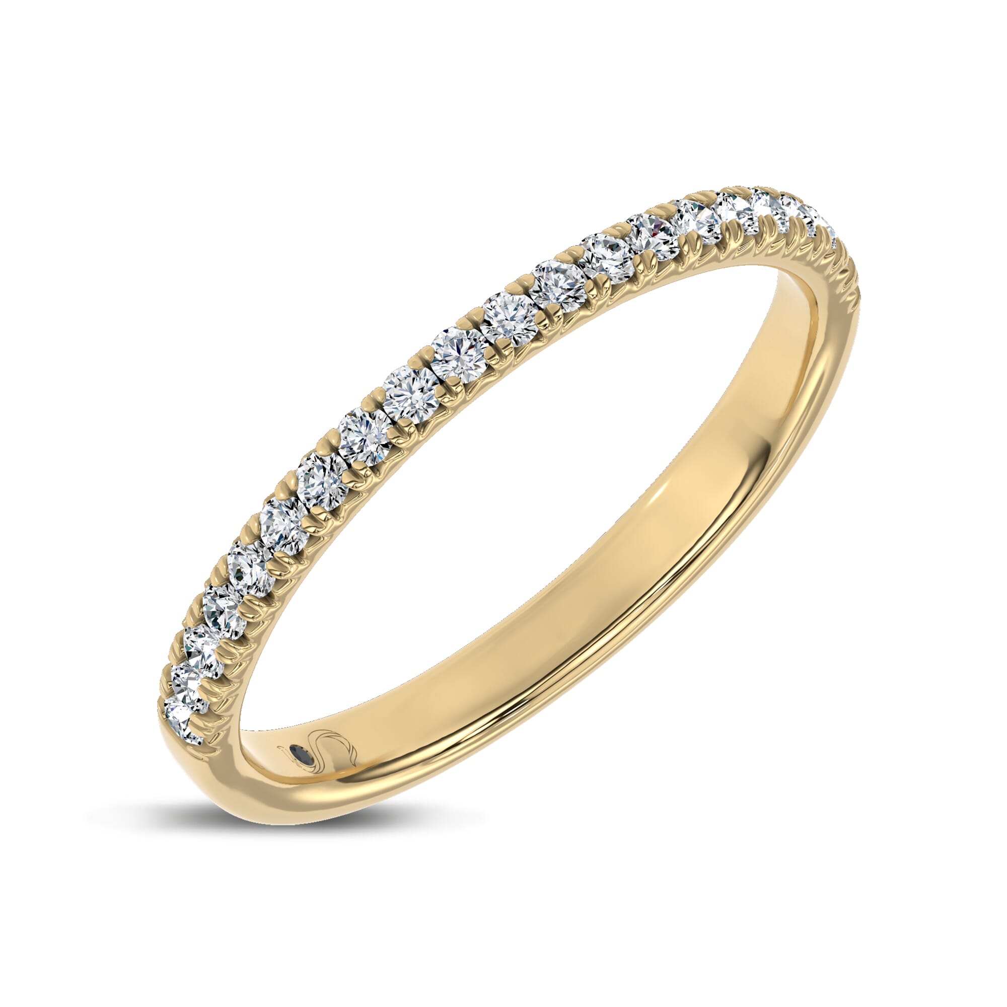 18K Yellow Gold Unione Pavé Band by Christian Siriano