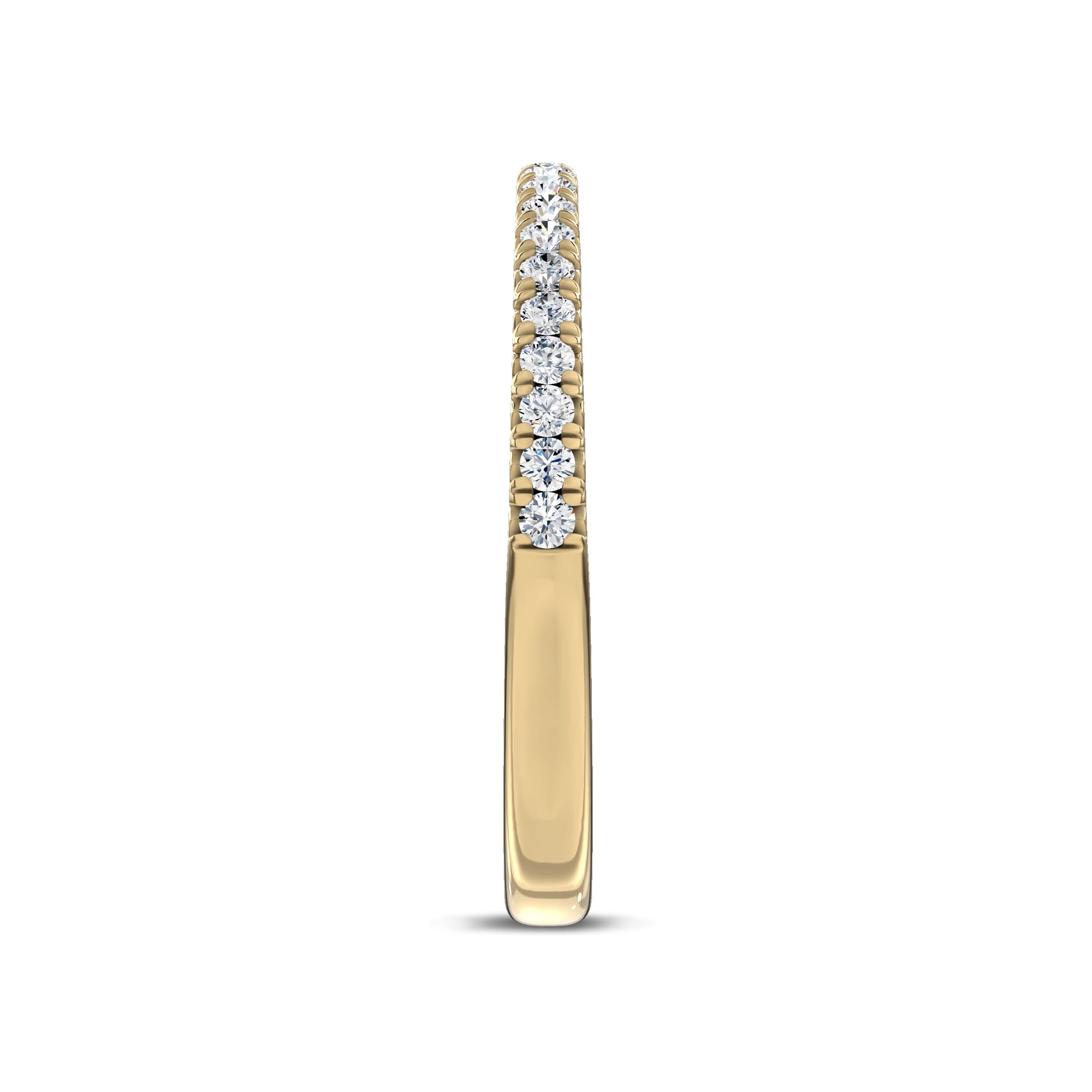 18K Yellow Gold Unione Pavé Band by Christian Siriano