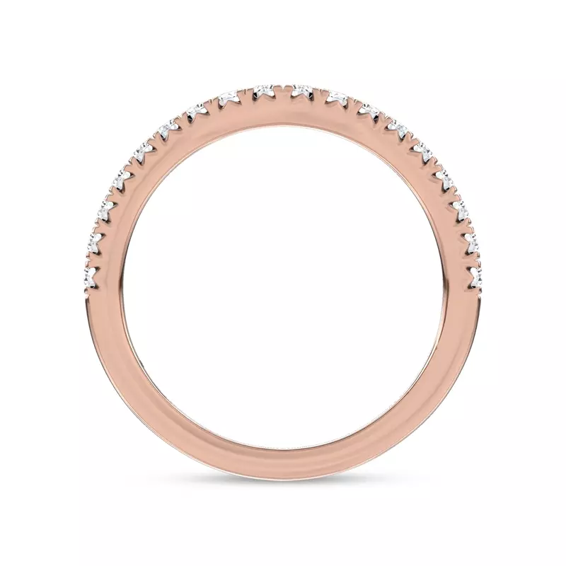 14K Rose Gold Vive Contoured Pavé Lab Band by Christian Siriano