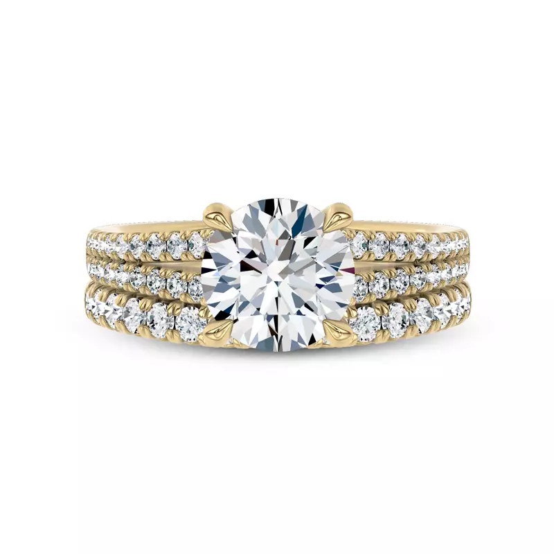 14K Yellow Gold Mirare Band by Christian Siriano