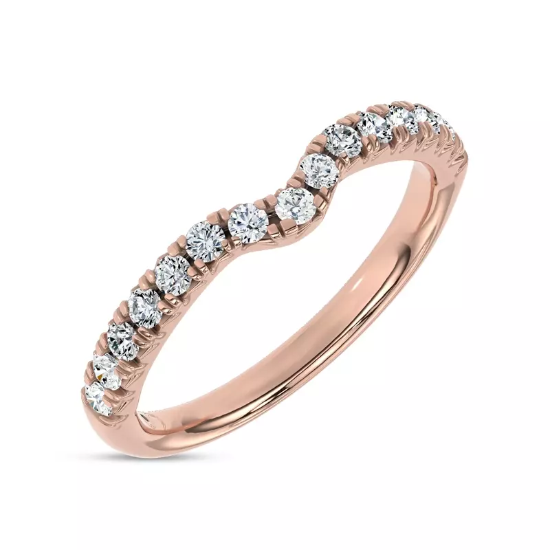 14K Rose Gold Sculpted Light Lab Band by Christian Siriano