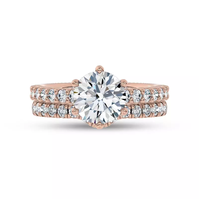 14K Rose Gold Sculpted Light Lab Band by Christian Siriano