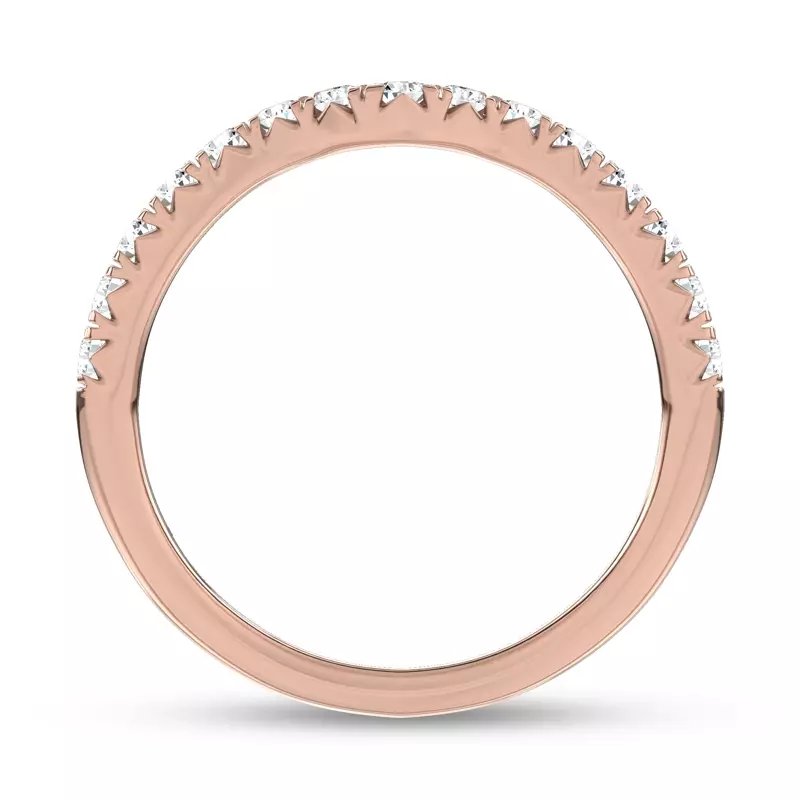 14K Rose Gold Sculpted Light Lab Band by Christian Siriano