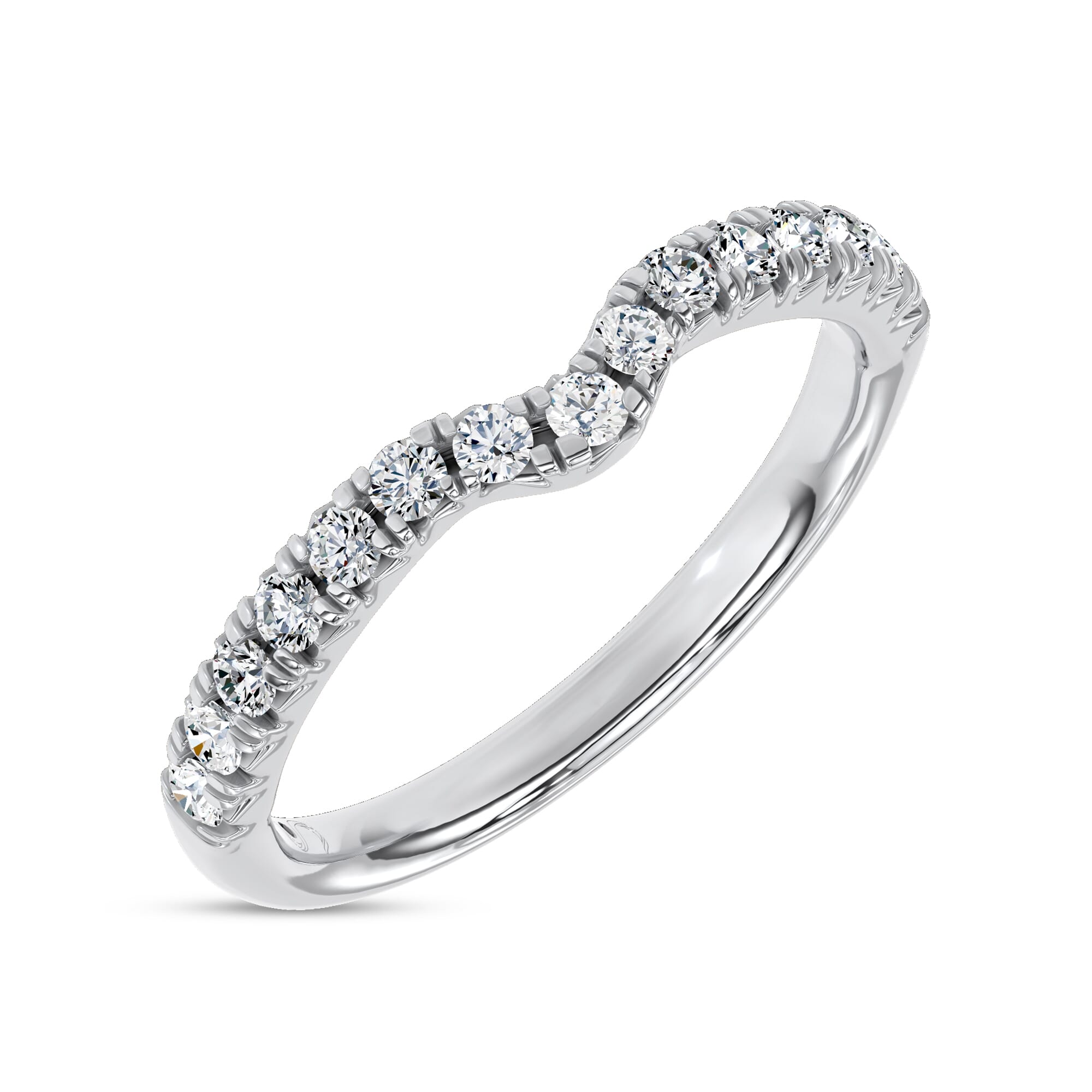 Platinum Sculpted Light Lab Band by Christian Siriano