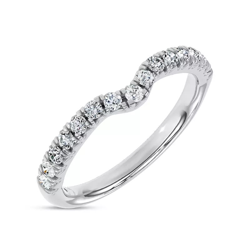 Platinum Sculpted Light Band by Christian Siriano