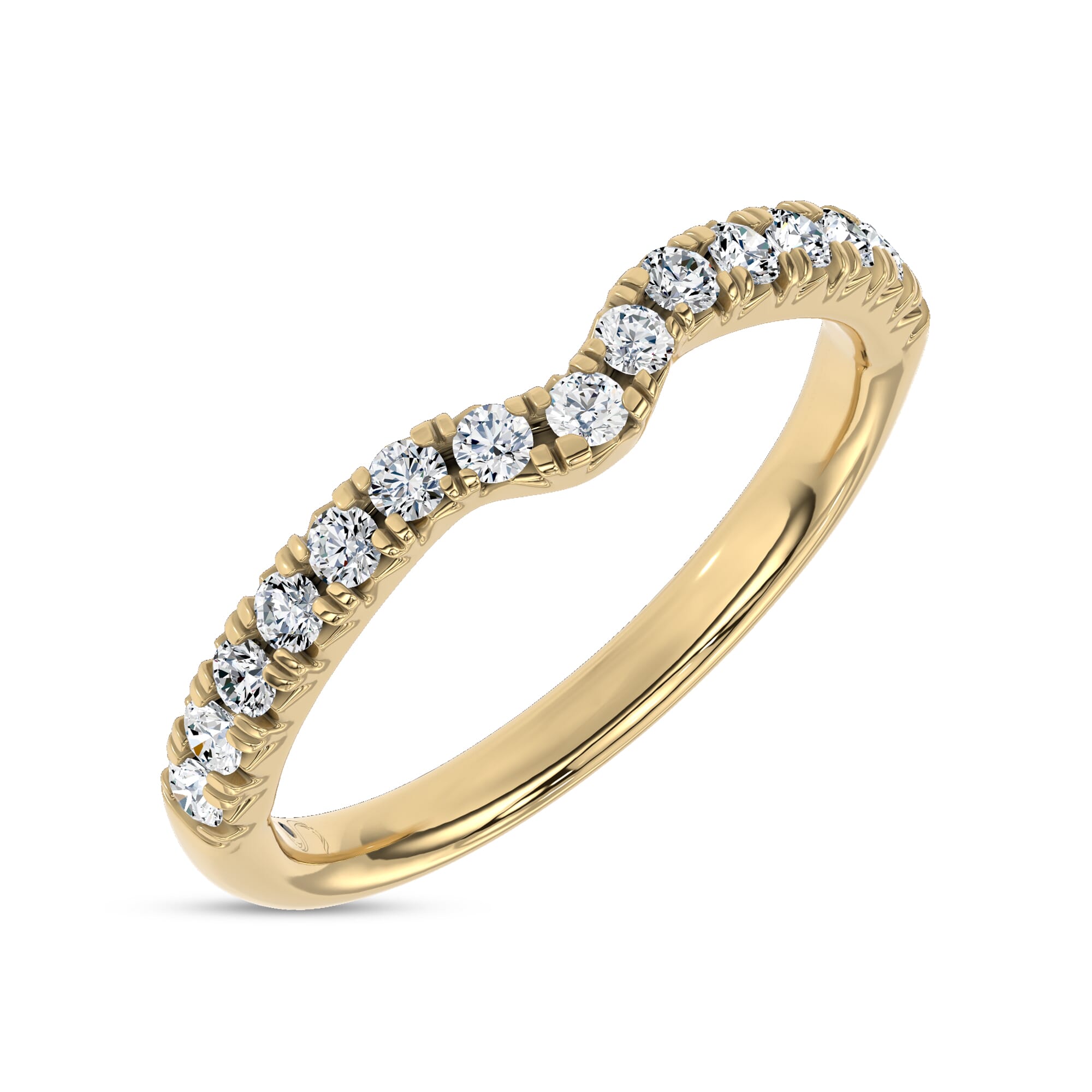 18K Yellow Gold Sculpted Light Lab Band by Christian Siriano