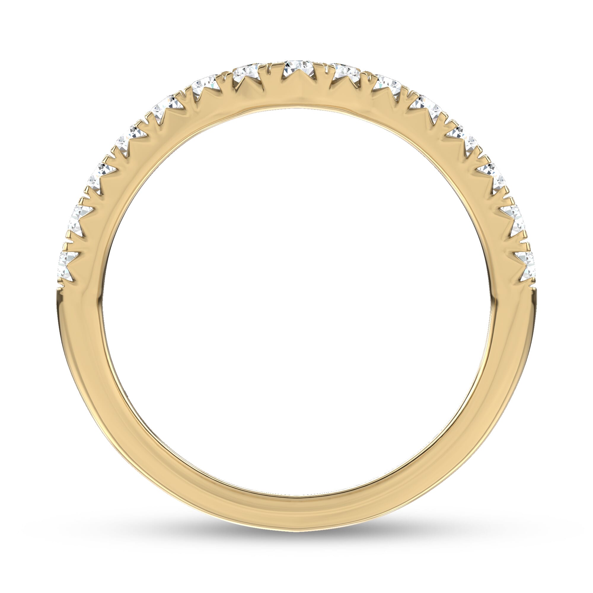 18K Yellow Gold Sculpted Light Lab Band by Christian Siriano