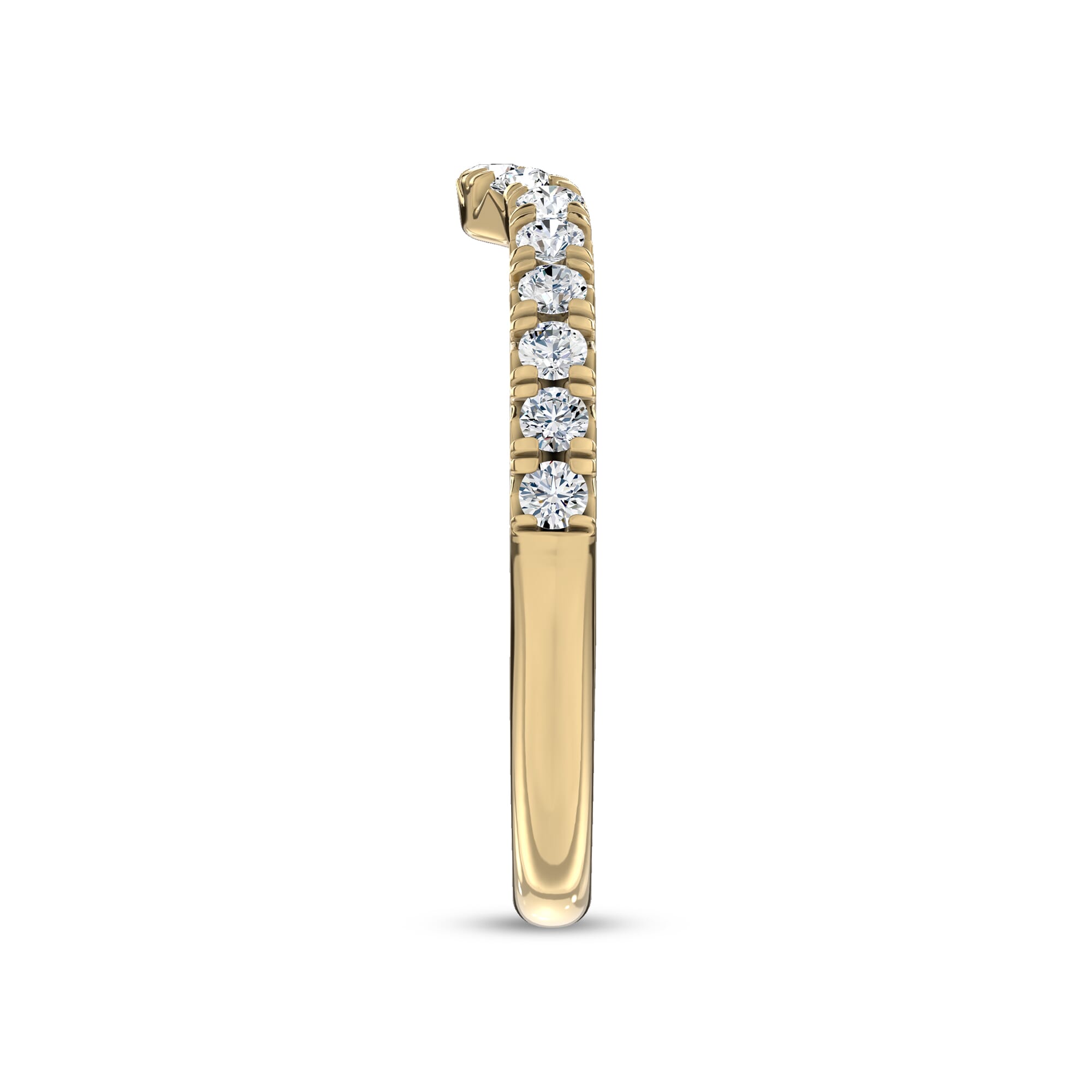18K Yellow Gold Sculpted Light Lab Band by Christian Siriano