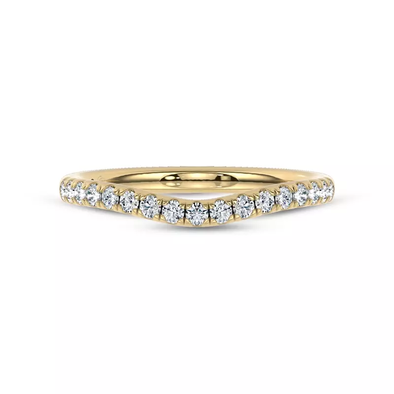 Cascata Contoured Pavé Lab Band by Christian Siriano