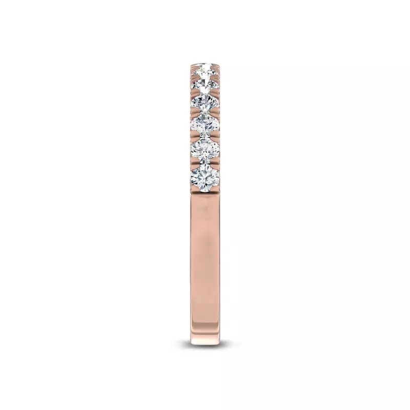 14K Rose Gold Joye French Pavé Band by Christian Siriano