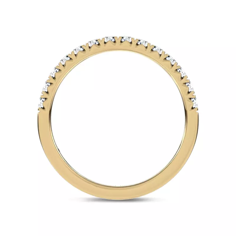 14K Yellow Gold Joye French Pavé Lab Band by Christian Siriano