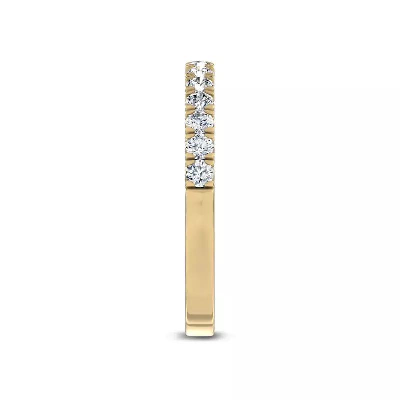 14K Yellow Gold Joye French Pavé Lab Band by Christian Siriano