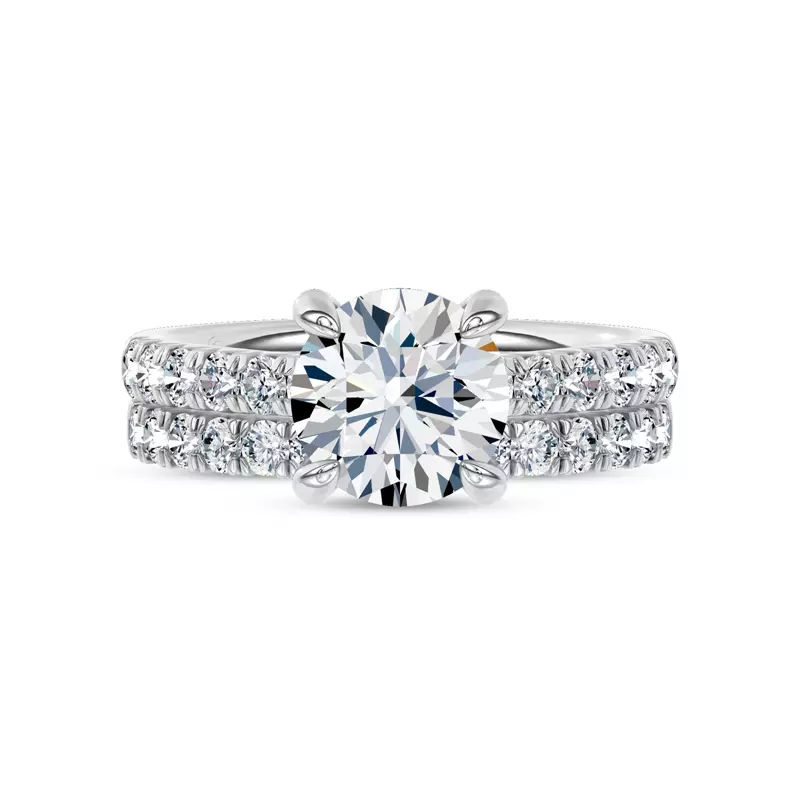 Platinum Joye French Pavé Lab Band by Christian Siriano