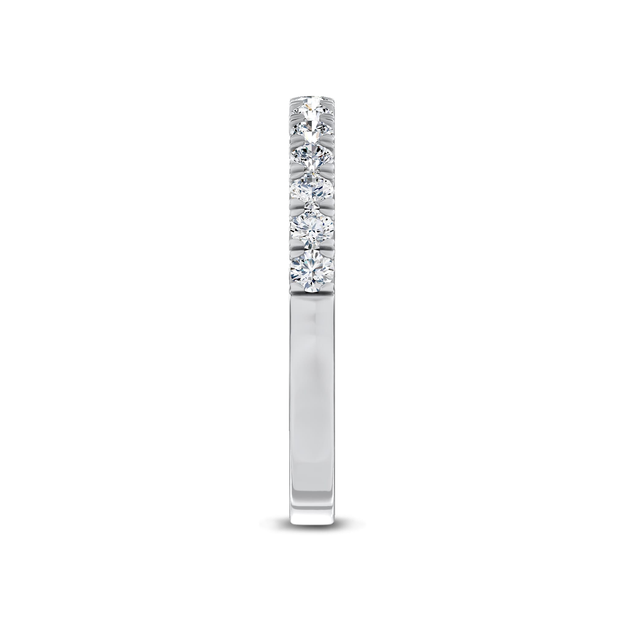 Platinum Joye French Pavé Band by Christian Siriano