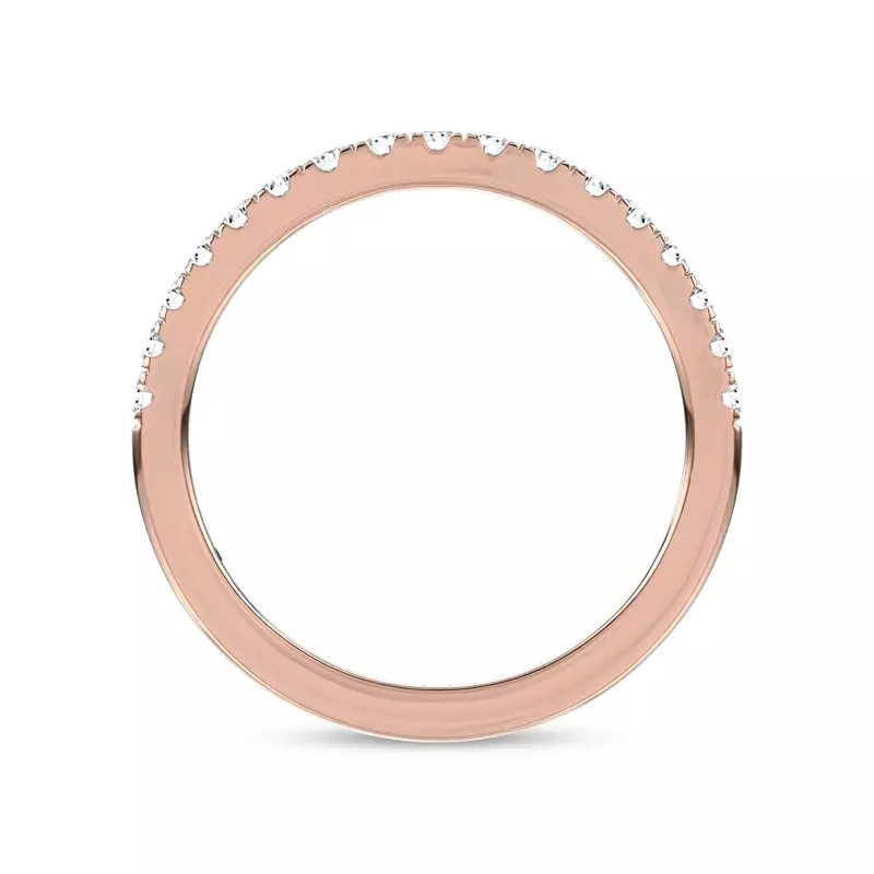 14K Rose Gold Lumea Contoured Pavé Lab Band by Christian Siriano