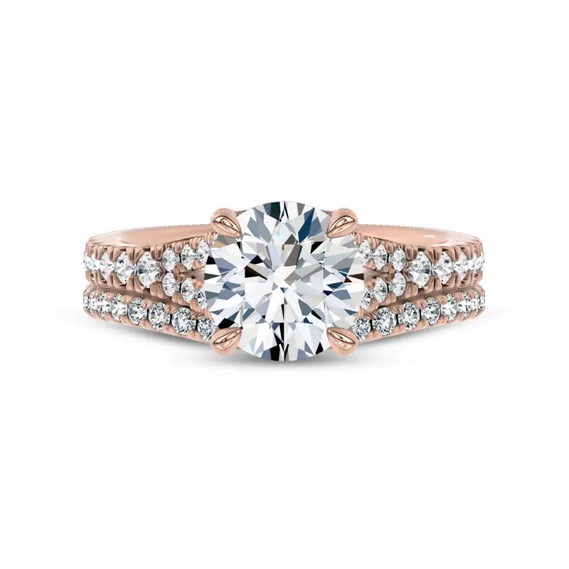 14K Rose Gold Classic Pavé Band by Christian Siriano