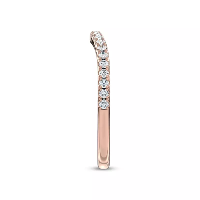 14K Rose Gold Classic Pavé Band by Christian Siriano