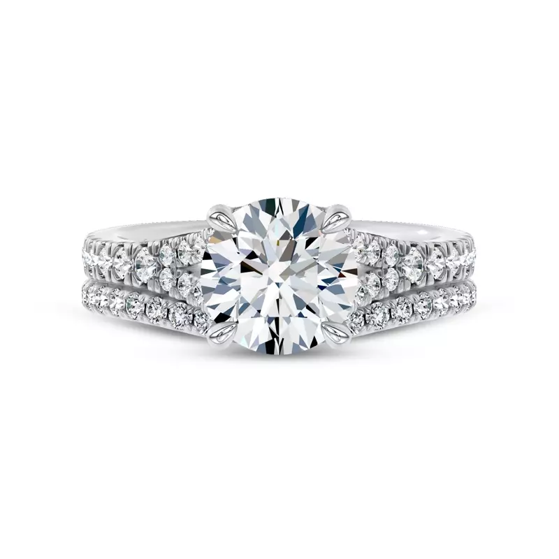 Platinum Classic Pavé Band by Christian Siriano