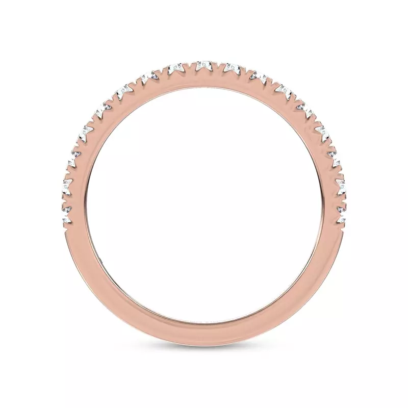 14K Rose Gold Duet Pavé Band by Christian Siriano