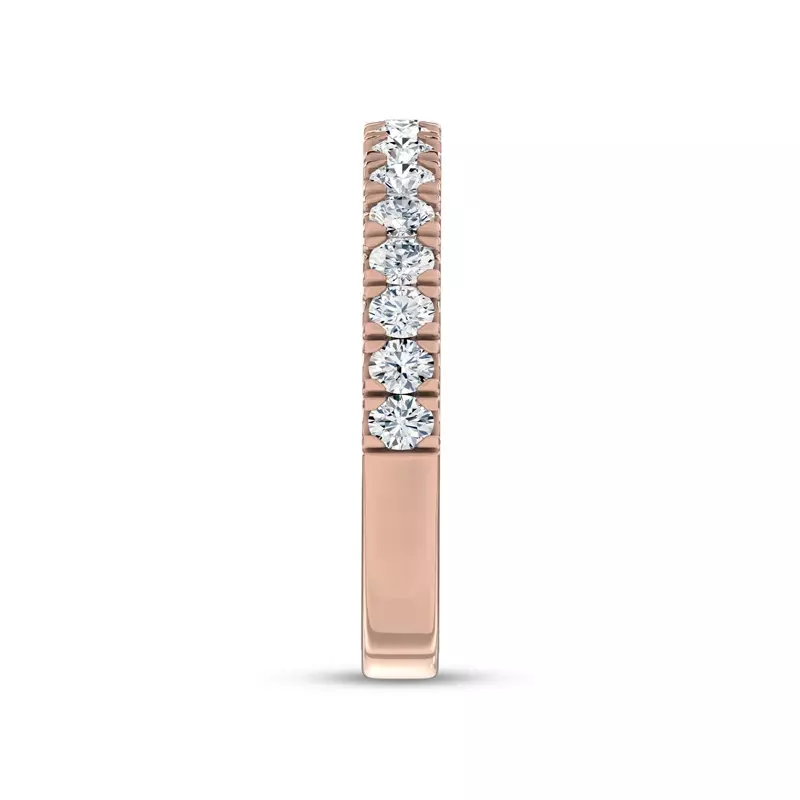 14K Rose Gold Duet Pavé Band by Christian Siriano
