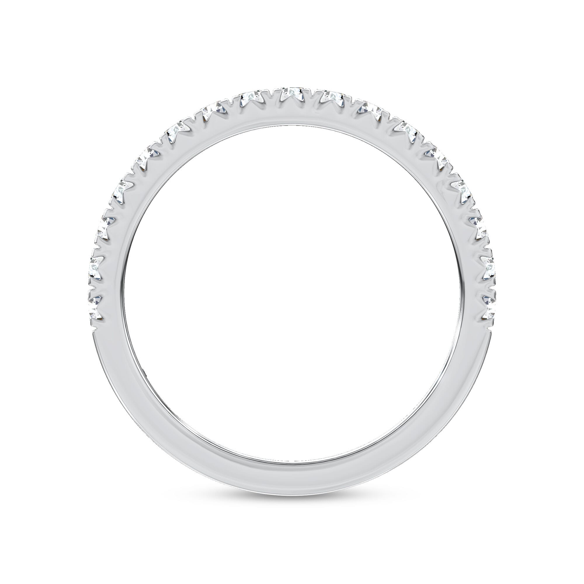 Platinum Duet Pavé Lab Band by Christian Siriano