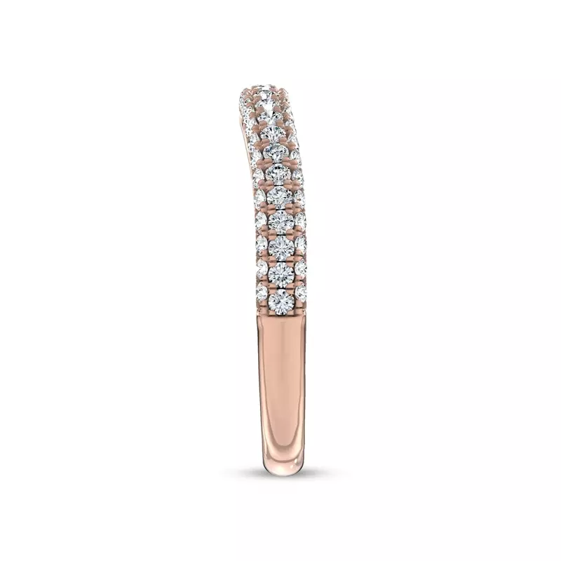 14K Rose Gold Parallele Lab Band by Christian Siriano