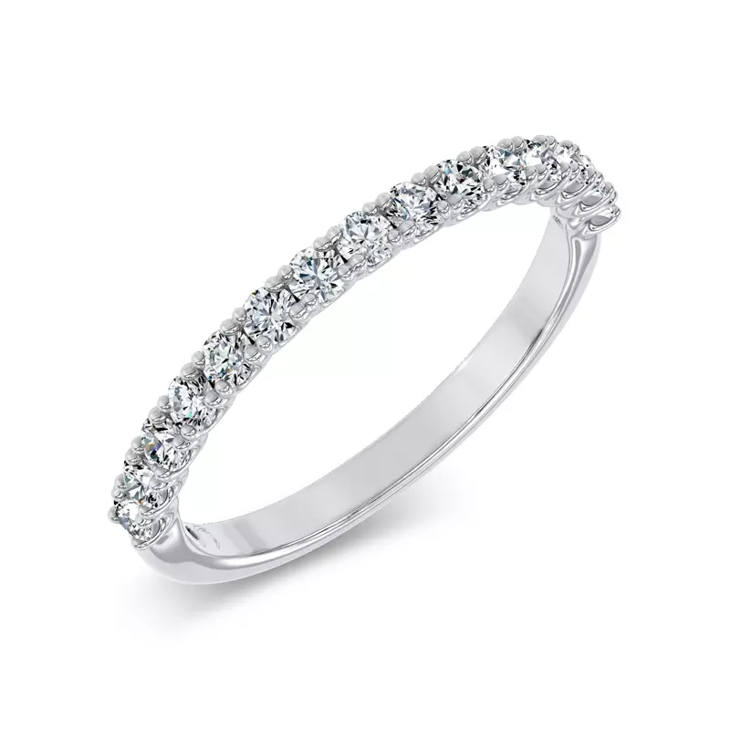 Platinum Sequined Lab Pavé Band by Christian Siriano